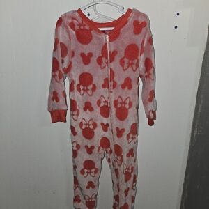 Disney girl footie pajama
